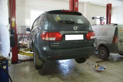 Repararea transmisiei pe toate roțile ssangyong kyron