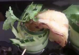 Rolls în castravete cu creveți, bucătăria japoneză