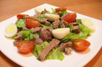 Saláták hússal - receptek a húsos salátákhoz - hogyan kell főzni