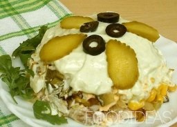 Salată cu șuncă și portocală - rețetă de gătit cu fotografie
