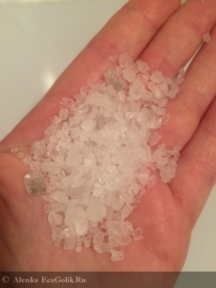 Só fürdők természetes tengeri só - felülvizsgálat ecoblocher alenka
