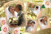 Cadre de nunta pentru photoshop, rame pentru albumul de nunta care implineste celebrarea dvs. cu atmosfera