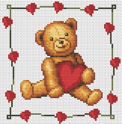 Scheme de broderie de valentine