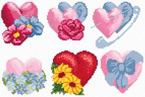 Scheme de broderie de valentine