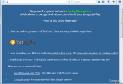 Eliminați virusul locky (instrucțiuni de eliminare) - august 2017 actualizare