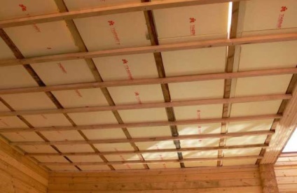 Izolarea termică a acoperișului cu mansard spumă de polistiren, interior, plat