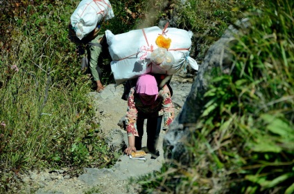 A vulkanikus láva a surakarta mellett