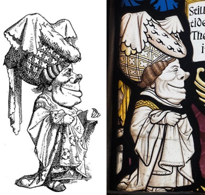 Alice in Wonderland - a templomban ólomüveg - tavernák - három vidám inkvizítor