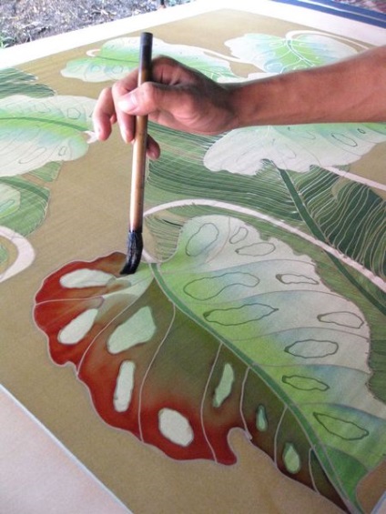 Tehnica Batik de pictură pentru începători în clasa de master
