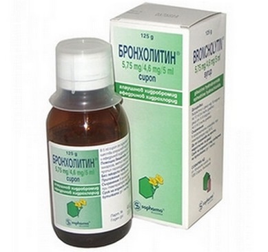 Broncholitin - a gyógyszer használatára vonatkozó utasítások