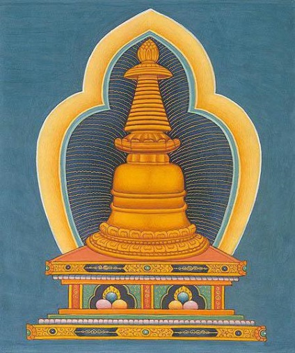 Buddhist titlu stupa, cult semnificație