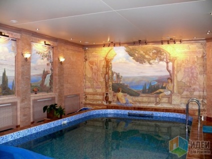 Design decorativ al interiorului piscinei, idei pentru renovare