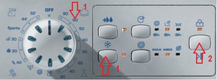 Diagnosticarea bomboanelor mașinii de spălat