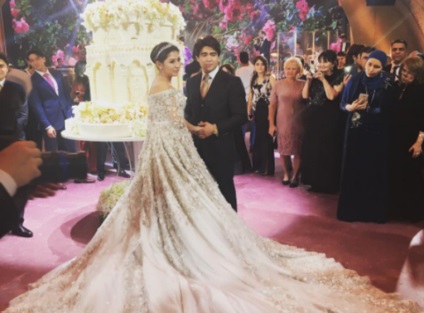 Fiica oligarhului din Tadjik ilkhoma shokirova sa căsătorit într-o rochie de 40 de milioane