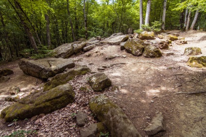 Valea raului zhane, dolmens și cascade - fotografie, hartă, descriere