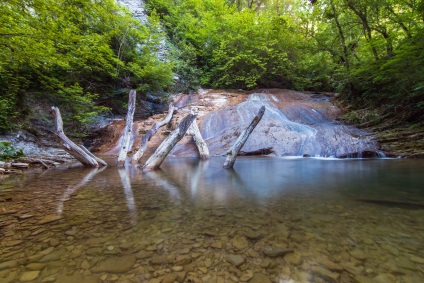 Valea raului zhane, dolmens și cascade - fotografie, hartă, descriere