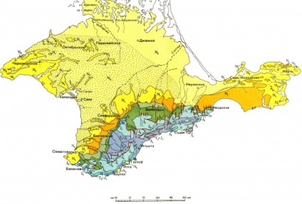 Geologie, tectonică, relieful din Crimeea