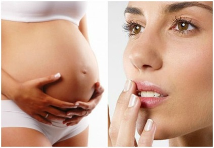 Herpesz az ajkán a terhesség alatt - mi a veszély