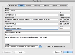 Az iTunes film metaadatainak hozzáadása