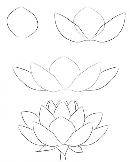 Cum de a desena o alocație de lotus pentru începători