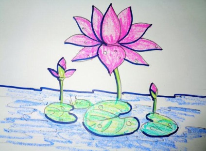 Cum de a desena o alocație de lotus pentru începători