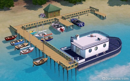 Cum să construiești un port și o barcă de casă în paradisul Sims 3 Island