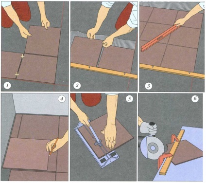 Hogyan kell megfelelően elhelyezni a csempe a padlón a saját kezével