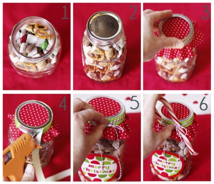 Cum sa faci un borcan de Anul Nou pentru dulciuri