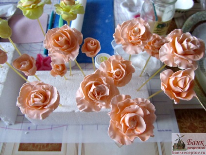 Cum sa faci trandafiri pentru decorarea tortului (descriere si fotografie)