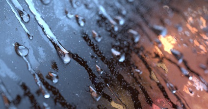 Cum de a simula o sticlă umedă în ploaie într-un mixer