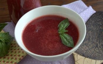 Cetchup din roșii și prune pentru iarnă - rețetă simplă pas cu pas foto