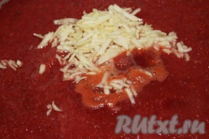 Ketchup a szilvákból és paradicsomból a télért - recept egy fotóval