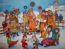 Crăciunele de crăciun sunt cântece ritualice din calendar (valerii loshchitsky)