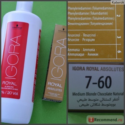 Vopsea pentru par roșu igora speciale de absolut regal - 