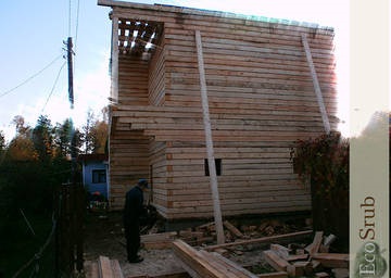 Bușteni pentru podea în casa lemnului - dimensiunile întârzierii și ceea ce pot fi susținute