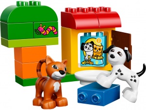 Lego hollow 10570 cei mai buni prieteni instructiuni de pisica si caine, recenzie, poze si video, pret, unde sa cumpere si