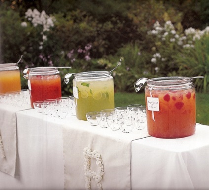 Vara nunta meniu top-5 gusturi de limonadă și servirea sa