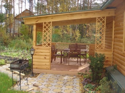 Veranda verde cum să o construim corect și unde, dacha mea