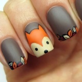 Chanterelle on nails (idei de design foto)