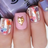 Chanterelle on nails (idei de design foto)