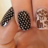 Chanterelle on nails (idei de design foto)