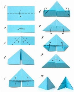 Remarca un rezervor de module origami triunghiulare - târg de maeștri - manual, manual