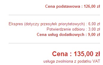 Prețurile și metodele noastre de plată - un intermediar în Polonia