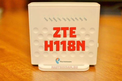 Configurarea unui router zte zxhn h118n pe Rostelekom