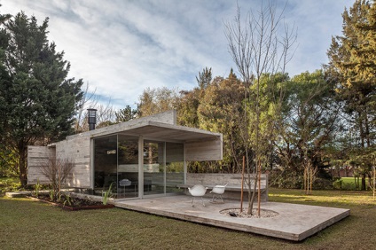 Pavilion de odihnă din beton în studioul din Buenos Aires besonías almeida arquitectos,