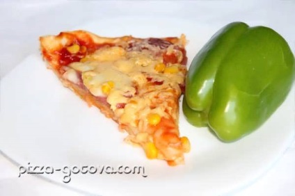 Pizza mozzarellával - recept fotóval