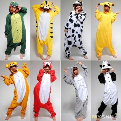 Costum de pijama cu kigurumi