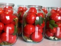 Tomate în suc de coacaze, semifabricate (gospodărie)