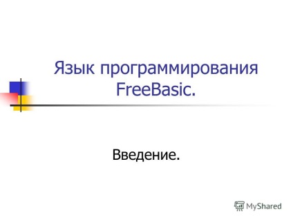 Prezentare pe tema limbajului de programare libere