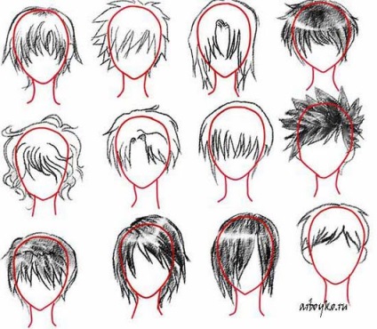 Frizurák anime srácoknak - anime frizurák, amelyek mind a lányok, mind a fiúk számára alkalmasak
